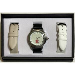NC State Wolfpack Interchangeable 3 Strap Team Watch Set, NCAA